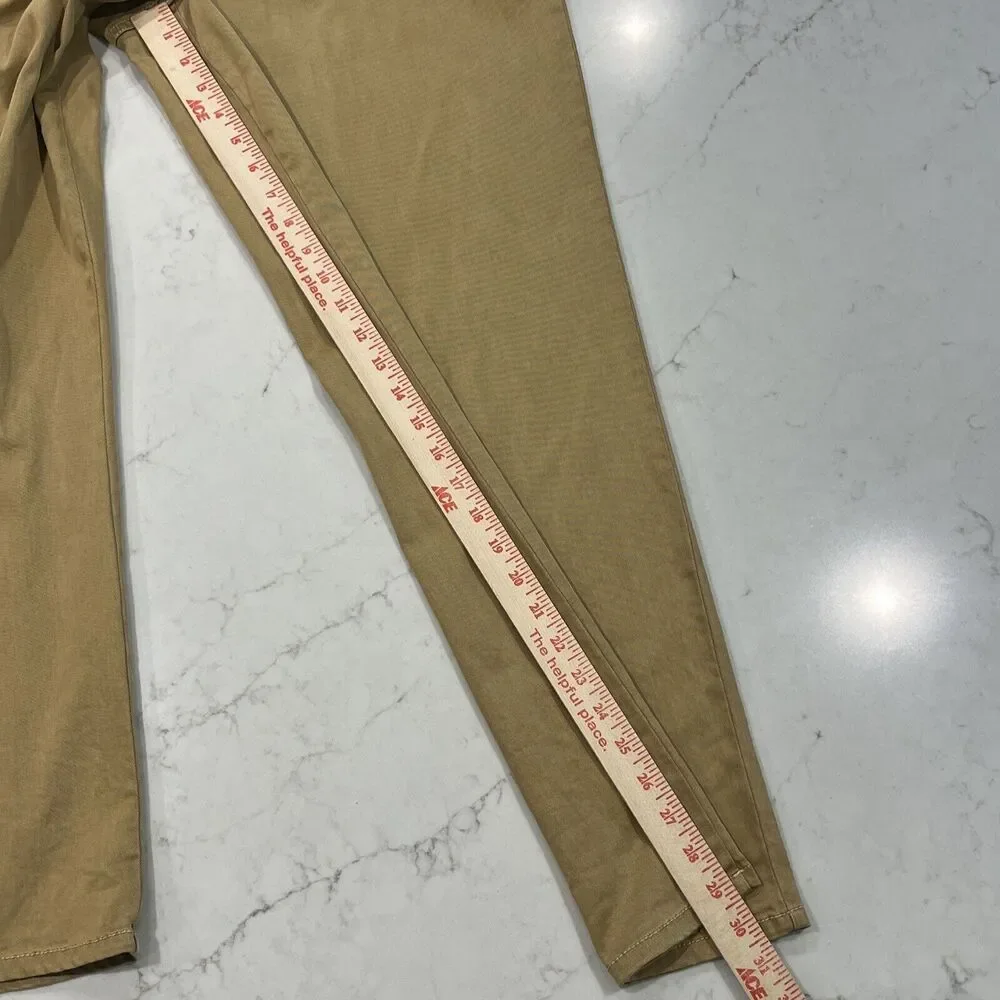Joie Wide Leg High Waist Pants Sz 14 Cargo Pocket Tan Tencel Cotton Stretch‎